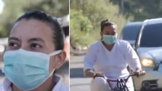 Marilú Bonillas, la enfermera que aprendió a manejar bicicleta para no ser discriminada en el autobús