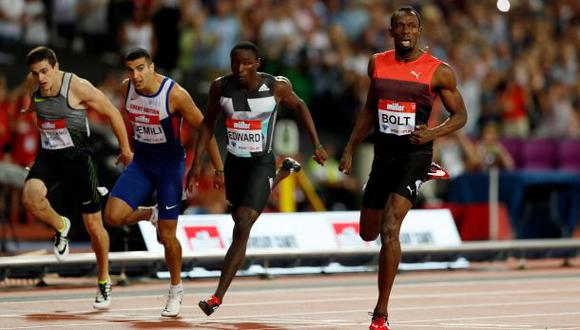 Usain Bolt ganó los 200 metros en Londres de Diamond League