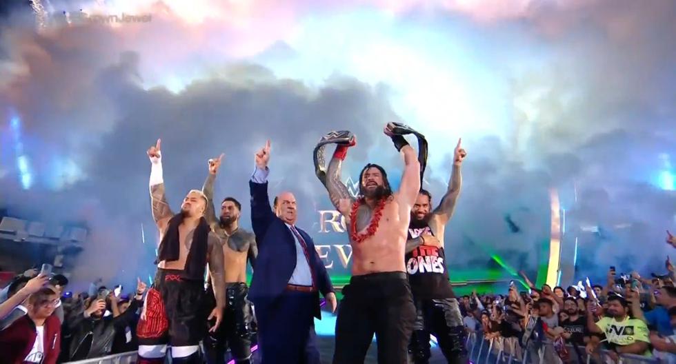 WWE Crown Jewel | Roman Reigns derrotó a Logan Paul. | Foto: WWE Network