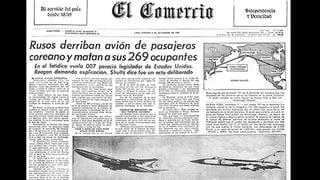 Avión de pasajeros surcoreano es derribado por misiles en 1983