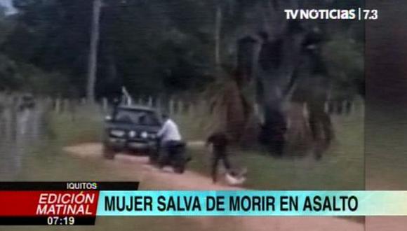 La mujer fue trasladada a un hospital. (Foto: Captura/TV Perú)