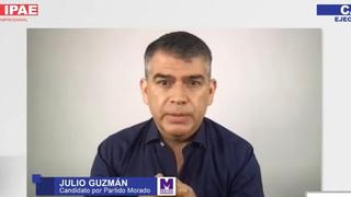 Julio Guzmán: bono agrícola de S/ 1000 para complementar la inversión de los agricultores