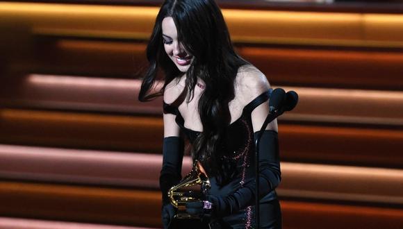 Olivia Rodrigo se llevó 3 Premios Grammy 2022. Foto: VALERIE MACON / AFP.