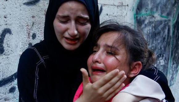 Más de 100 niños y más de 100 mujeres murieron en los ataques aéreos israelíes, según el Ministerio de Sanidad palestino. (Reuters).