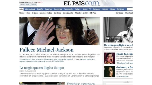 Así informaron la muerte de Michael Jackson. (Foto: Difusión / Archivo)