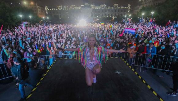 Cielo Torres fue la protagonista del fin de fiesta de marcha del Orgullo Gay. (Foto: Instagram)
