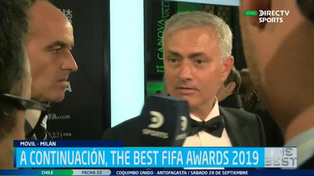 Mourinho troleó a un periodista en la gala de los Premios The Best FIFA 2019 | VIDEO. (Foto: AFP)