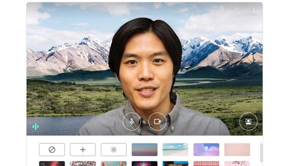 De esta forma podrás tener los fondos virtuales de Google Meet. (Foto: Google)