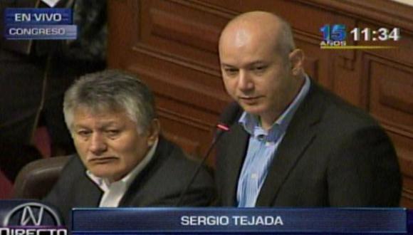 Tejada pidió al pleno que inicie debate con 'narcoindultos'