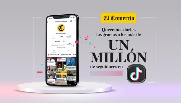 El Comercio llegó al millón en TikTok.