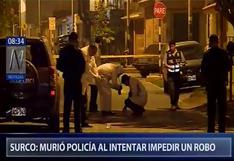 Surco: asesinan a policía que intentó frustrar asalto a minimarket 