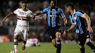 Sao Paulo empató ante Gremio con Christian Cueva en el campo