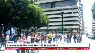 Tumbes: Fuerte sismo de magnitud 7.0 sacudió Zarumilla esta tarde 