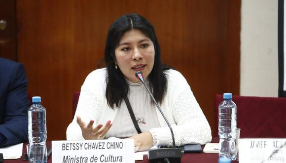La ministra de Cultura, Betssy Chávez, es parte de una investigación tras informe periodístico. (Foto: Ministerio de Cultura)