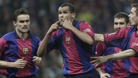 Rivaldo en Barcelona (2001). (Foto: AP)