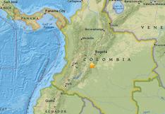 Temblor en Colombia vía Servicio Geológico
