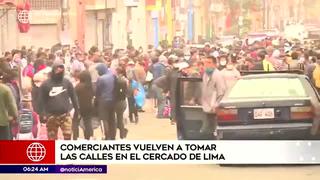 Coronavirus en Perú: comerciantes regresan a las calles del Cercado de Lima