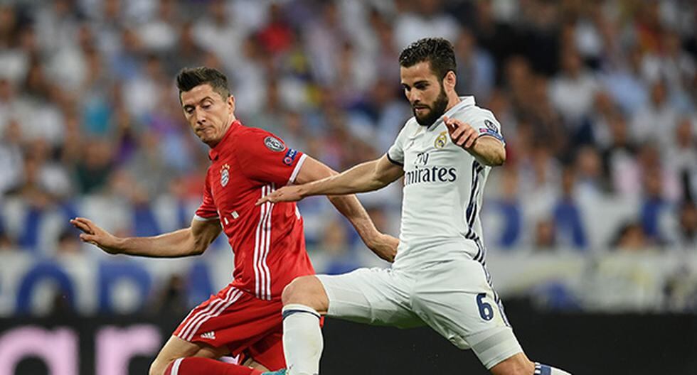 A los 53 minutos, Robert Lewandowski no desaprovechó la oportunidad y abrió el marcador a favor del Bayern Munich. Los bávaros siguen con vida ante Real Madrid. (Foto: Getty Images)