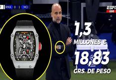 El lujoso y exclusivo reloj que usó Pep Guardiola en el reciente partido del City en la Champions