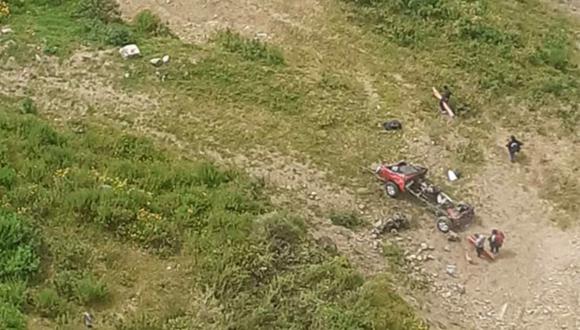 Un nuevo accidente se registró en Huancavelica. (Foto: Captura)