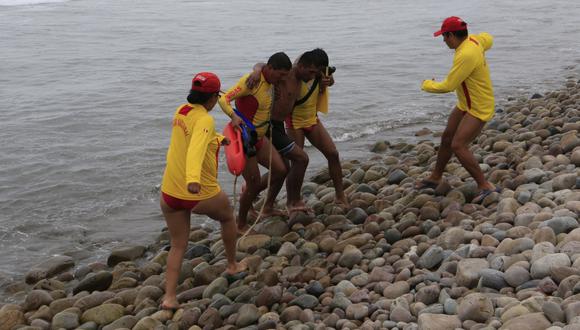 Las playas donde se registraron mayores rescates fueron Santa María con 141 personas, señaló la PNP. (Foto: PNP)