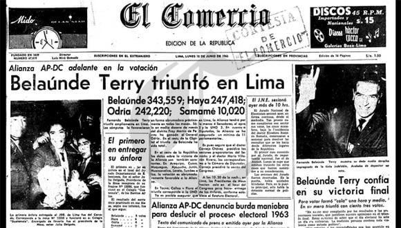 Así ocurrió: En 1963 Fernando Belaúnde es elegido Presidente