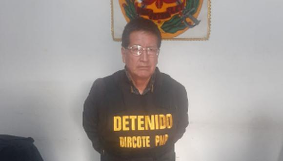 Flumencio Jayo Díaz, camarada 'Jorge', fue capturado por agentes de la Dircote en Ayacucho (Foto: Policía Nacional del Perú)