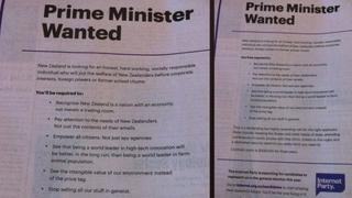 Partido busca premier a través de un aviso en el diario