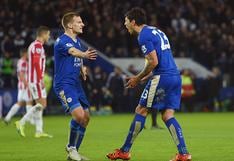 Leicester City líder de Premier League tras goleada ante Stoke City