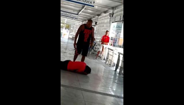 Cámaras de seguridad en Brasil captaron el momento de un intento de robo. El video quedó registrado en Facebook y se hizo viral por lo impactante. (Foto: captura)