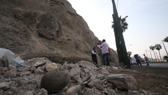 Costa Verde: la caída de piedras continúa en el acantilado - 4