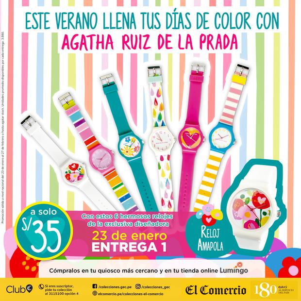 Relojes Agatha Ruiz de la Prada, este verano llena tus días de color. |  COLECCIONES-EL-COMERCIO | EL COMERCIO PERÚ