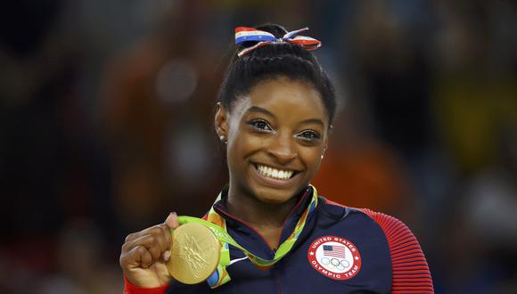 Simone Biles ganó el oro en los Juegos Olímpicos Río 2016​ y cuatro veces campeona del mundo. (Foto: AFP)
