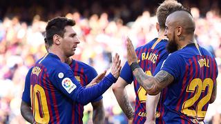 Barcelona ganó 2-0 a Getafe con goles de Vidal y Messi por la Liga Santander