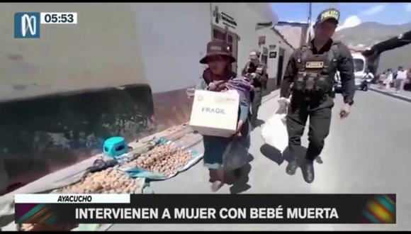 Interviene a mujer en Ayacucho. (Foto: Canal N)