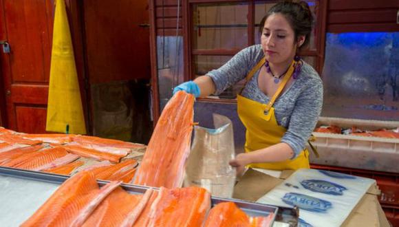 Las ventas de salmón se han desplomado en China. (Getty Images).