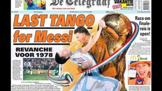 Diario holandés y su retadora portada: "Último tango de Messi"