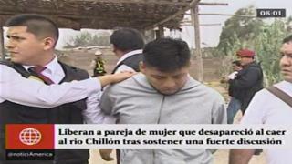 Liberan a pareja de mujer que desapareció en el río Chillón