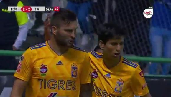 Gignac marcó el empate del Tigres en campo de León sobre los 95'. (Video: Fox Sports)