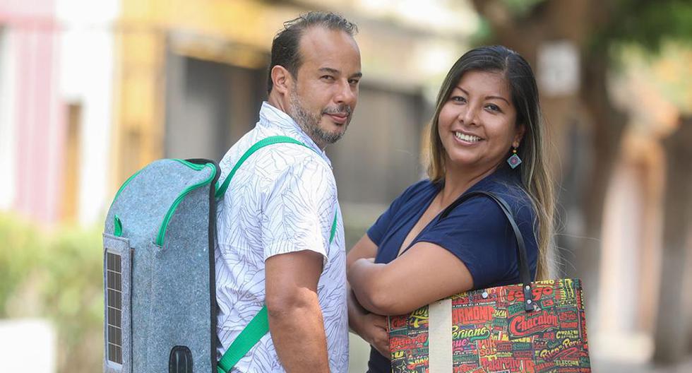 Los emprendedores peruanos comentaron que PetChila puede cargarse mientras se camina o realiza otras actividades que expongan a la mochila a luz solar. (Foto: Produce)