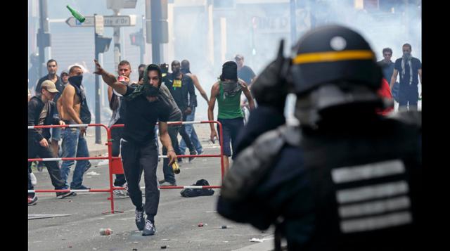 Manifestación de apoyo a Gaza terminó en violencia en Francia - 2
