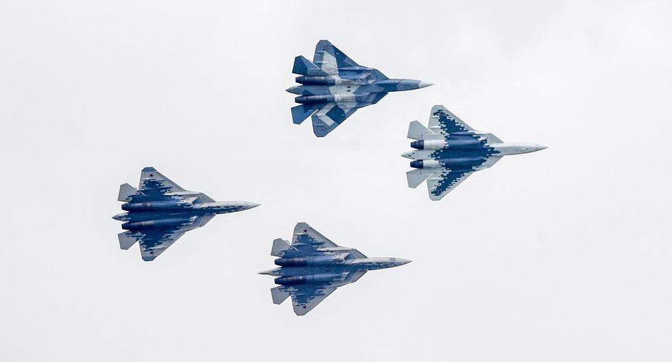 El Su-57 efectuaba un vuelo de prueba en el extremo oriente de Rusia, informó la Corporación Aeronáutica Unida. (AFP)
