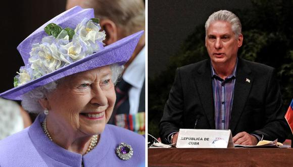 El mandatario cubano afirmó que durante la vigencia del duelo por la reina Isabel II la bandera cubana permanecerá izada "media asta". (Foto de YAMIL LAGE / STUART C. WILSON / AFP)