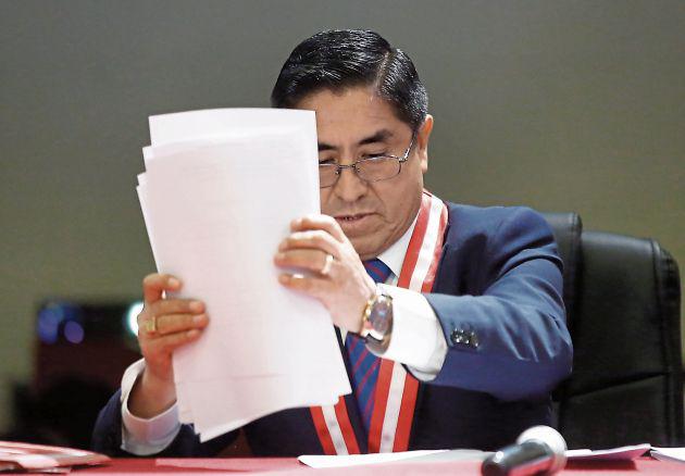 La orden para interceptar el teléfono del vocal supremo César Hinostroza fue autorizada por el juez de investigación preparatoria Cerapio Roque. (Foto: Hugo Pérez / Archivo El Comercio)