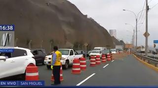 Costa Verde: inicio de plan de desvío genera congestión en San Miguel