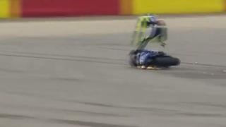 Espectacular accidente en moto: Valentino Rossi salió volando
