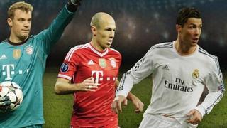 Ronaldo, Robben y Neuer candidatos a Mejor Jugador de Europa