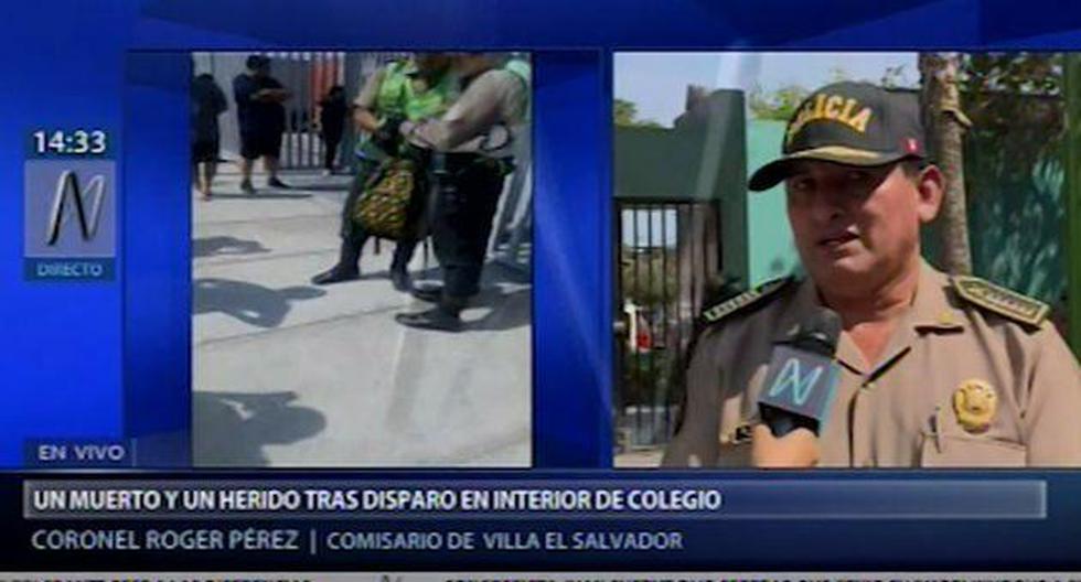 El coronel Roger Pérez, comisario de Villa El Salvador, señaló que en estos momentos el menor infractor de 15 años se encuentra emocionalmente afectado por lo sucedido. (Video: Canal N)