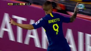 Boca Juniors vs. Tolima: así fue el gol de Darío Benedetto para el 2-0 tras centro de Mas | VIDEO