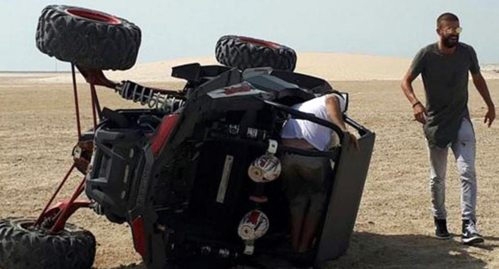 Gerard Piqué sufrió accidente en catar. (Foto: Facebook - Instagram)